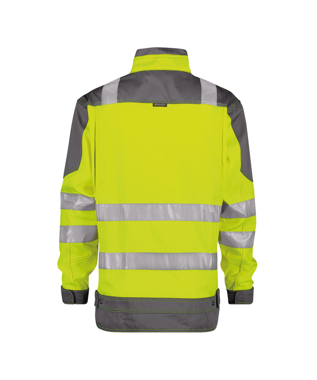 High-Visibility Vest Orlando - Fluogeel/Cementgrijs