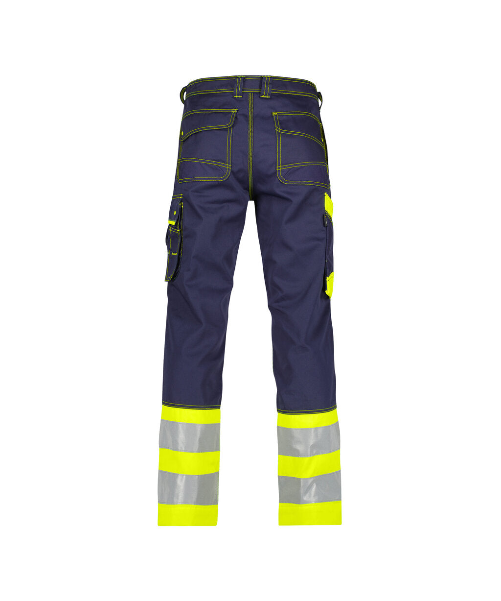 High-Visibility Werkbroek Phoenix - Marineblauw/Fluogeel