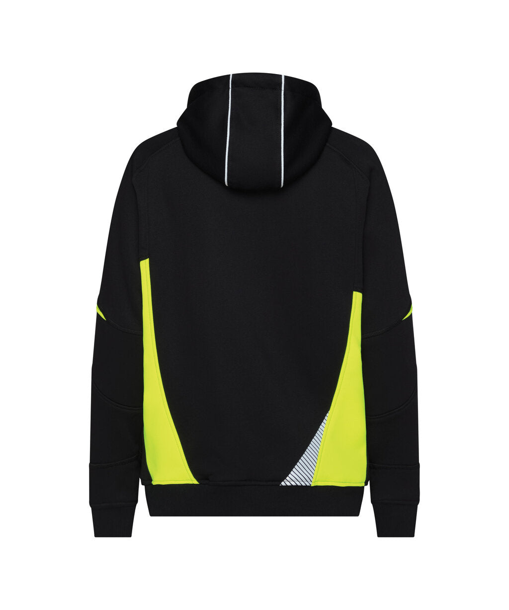 Hoodie Santos Dames - Zwart/Fluogeel