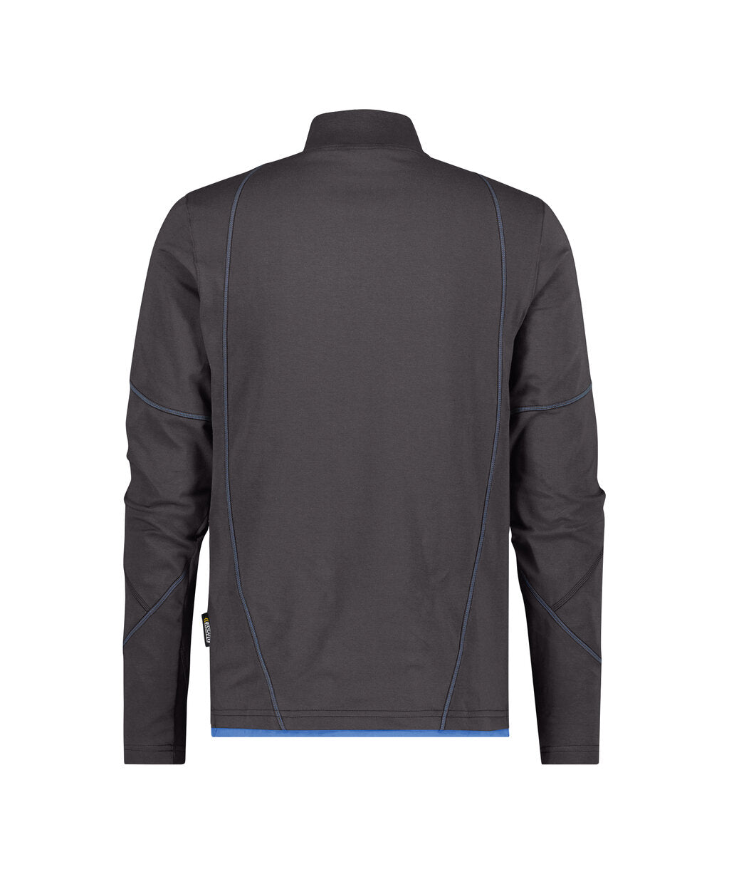T-shirt met lange mouwen Sonic - Antracietgrijs/Azuurblauw