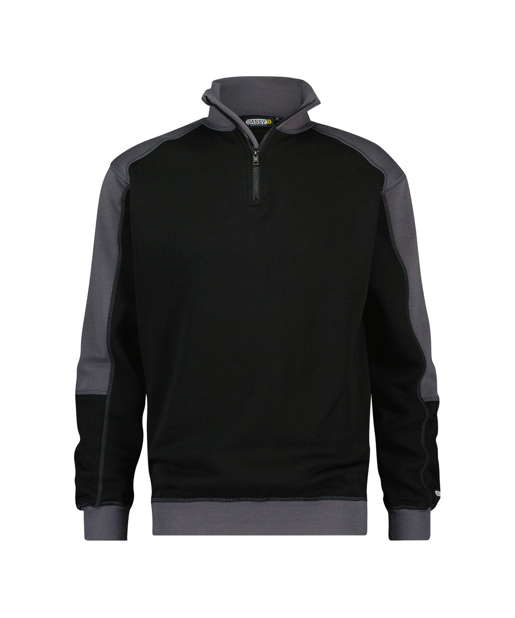 Sweater Basiel - Zwart/Cementgrijs