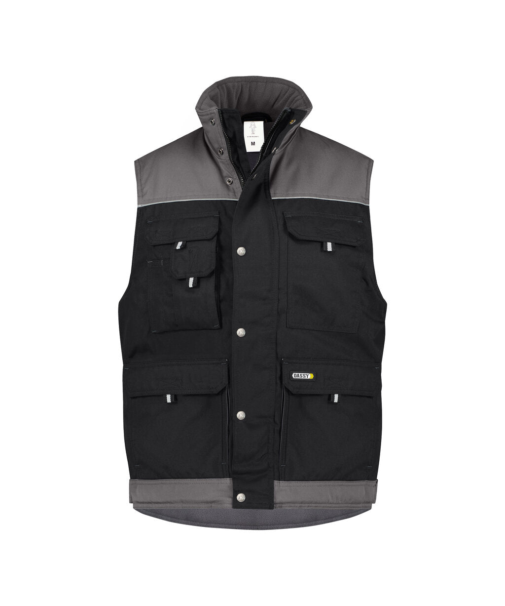Bodywarmer Hulst - Zwart/Cementgrijs
