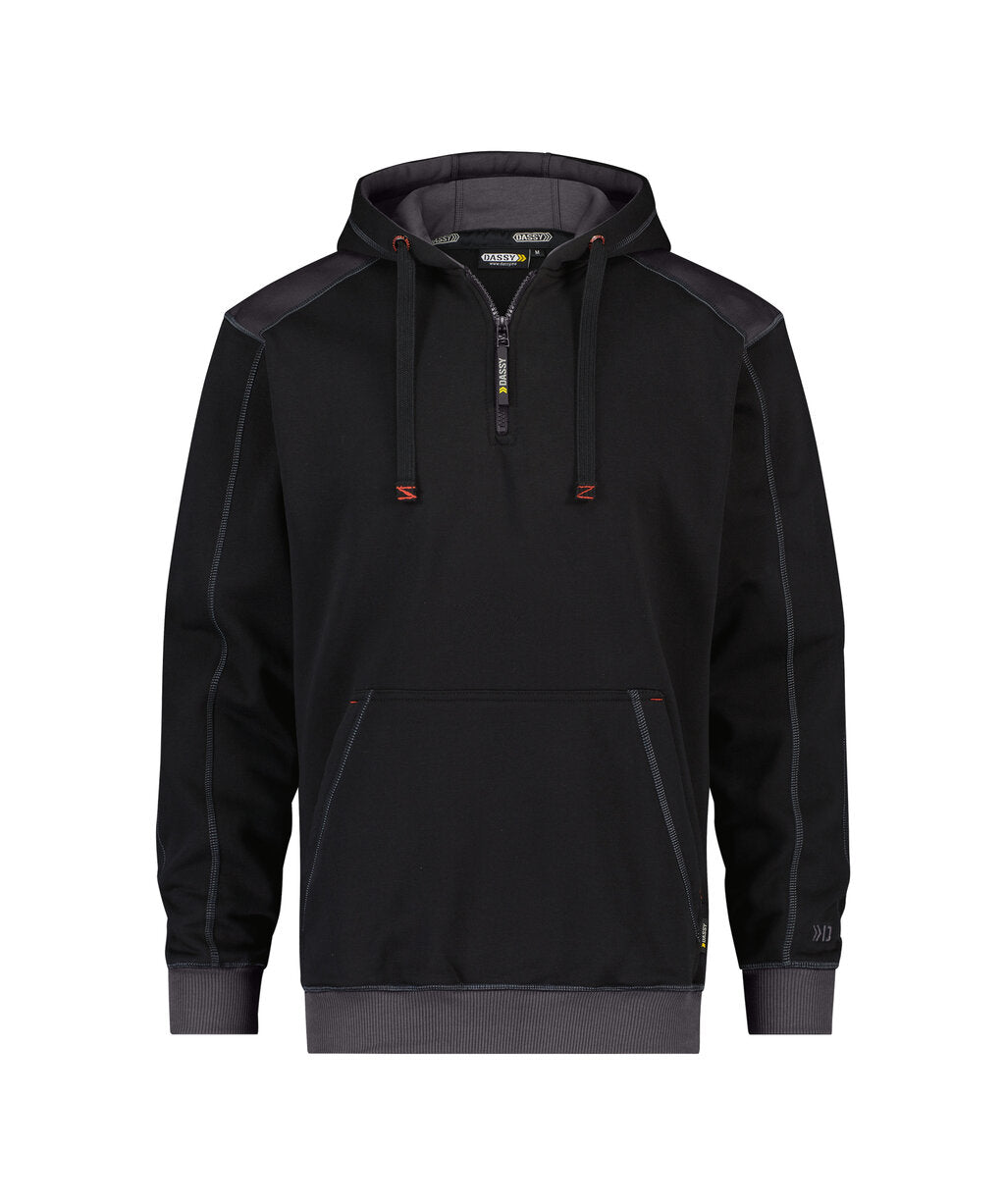 Sweater met Kap Indy - Zwart/Antracietgrijs