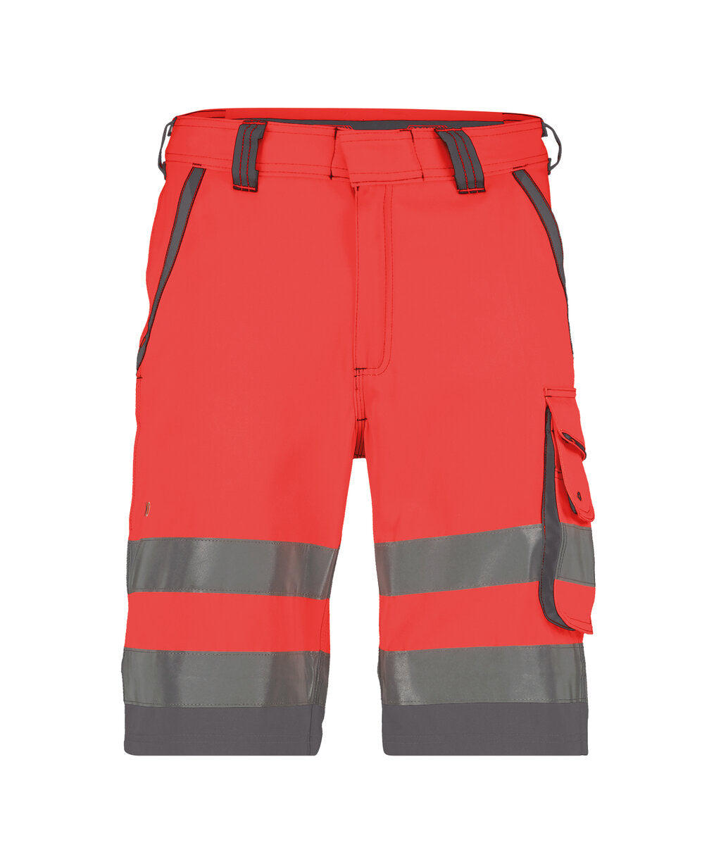 High-Visibility Short Lucca - Fluorood/Cementgrijs