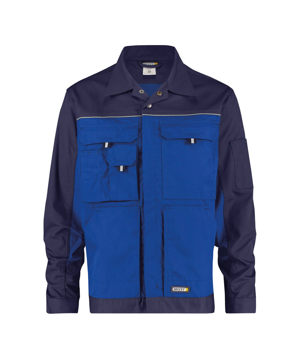 Werkvest Lugano - Korenblauw/Marineblauw