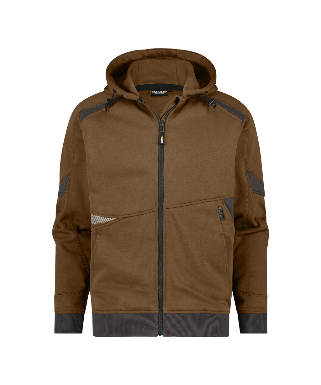 Hoodie Lunax - Leembruin/Antracietgrijs