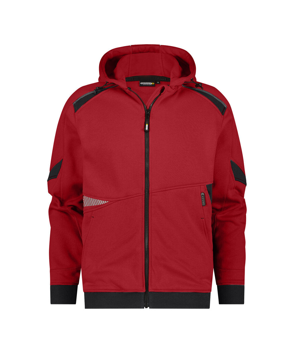 Hoodie Lunax - Rood/Zwart