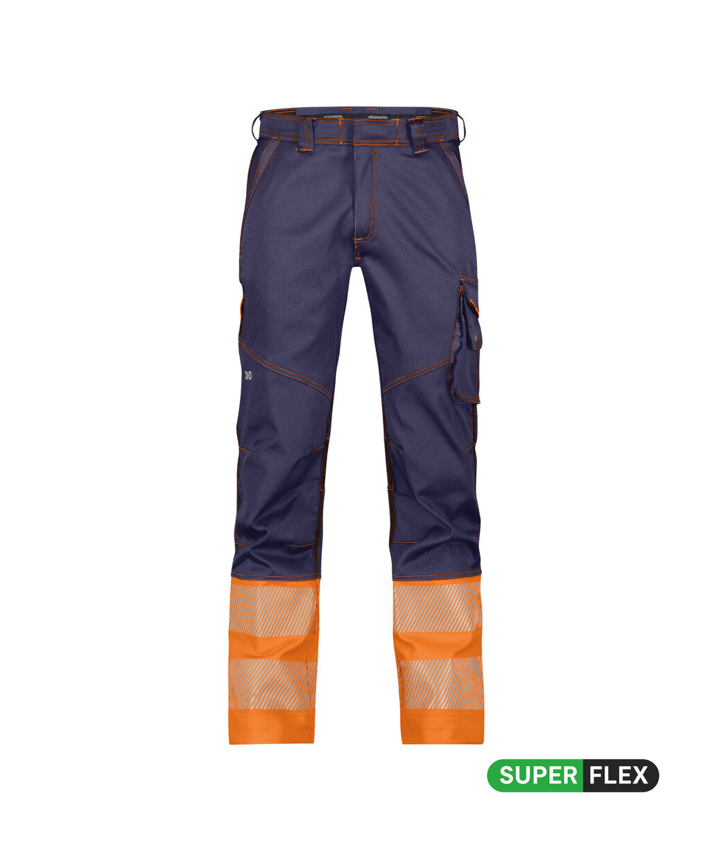 High-Visibility werkbroek Princeton - Marineblauw/Fluo-Oranje