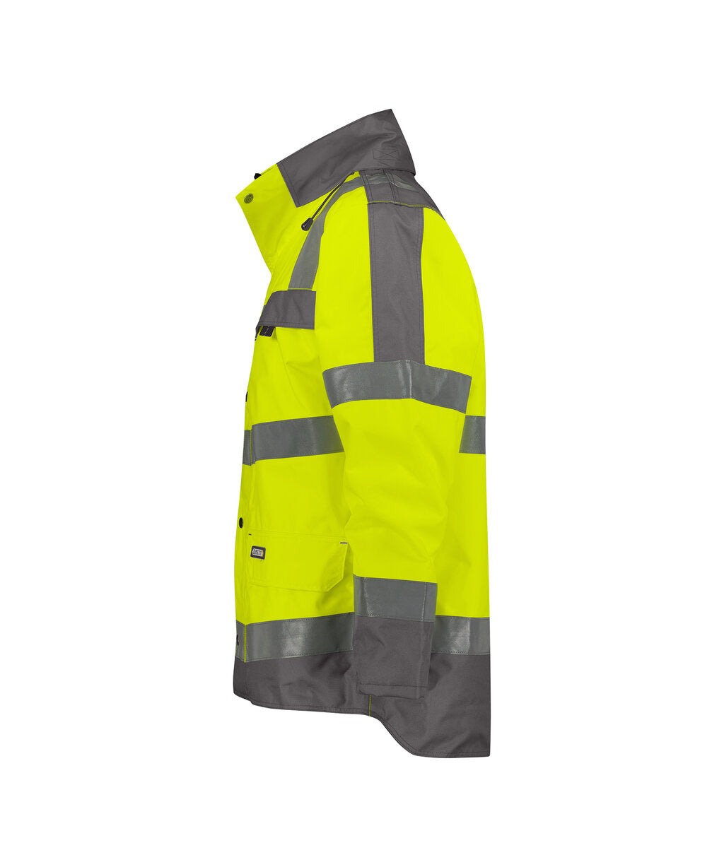 High-Visibility Parka Atlantis - Fluogeel/Cementgrijs