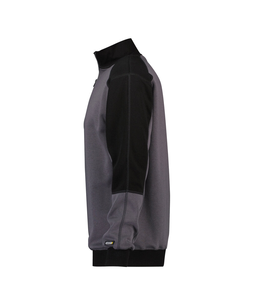 Sweater Basiel - Cementgrijs/Zwart