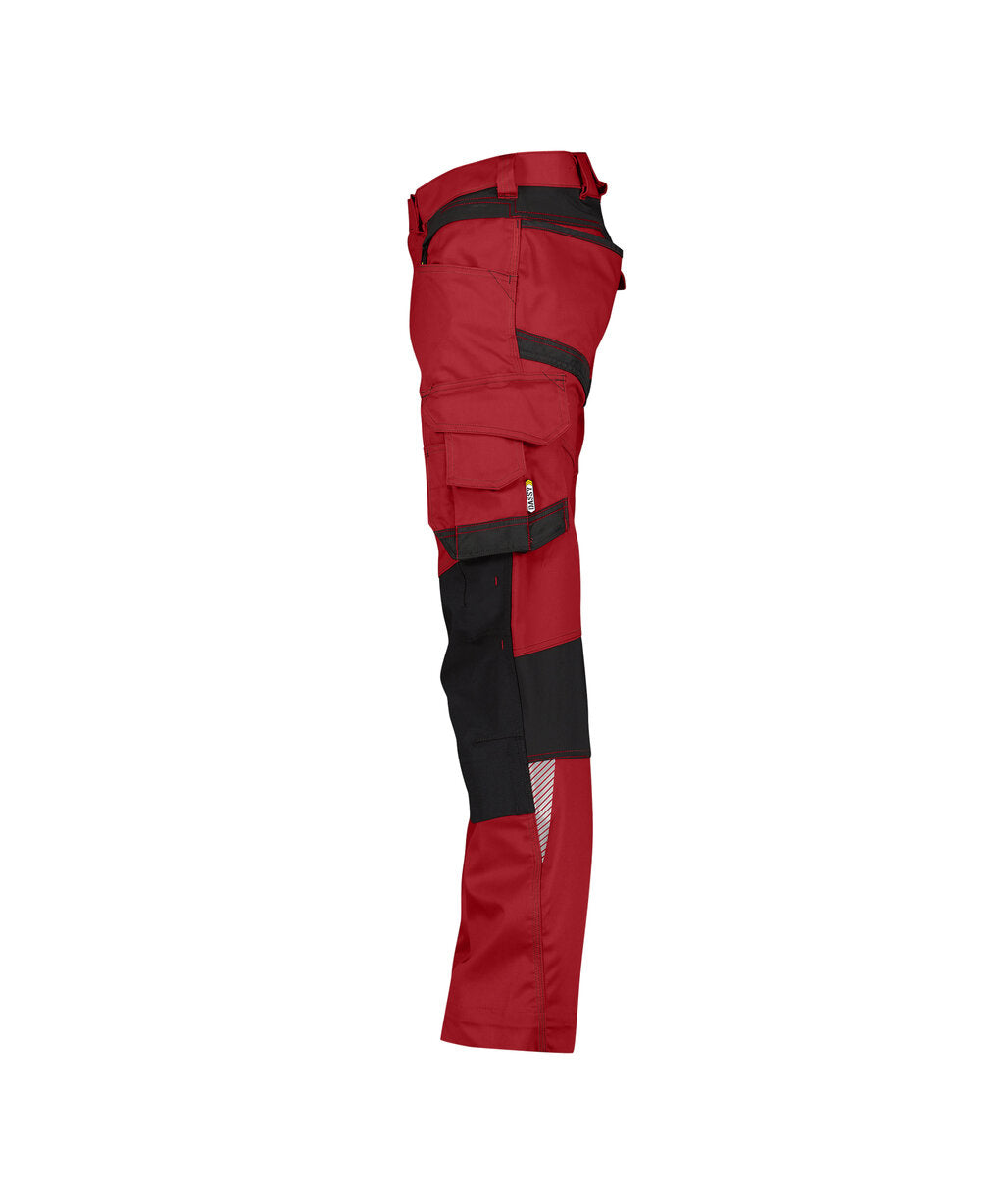 Werkbroek Dynax - Rood/Zwart