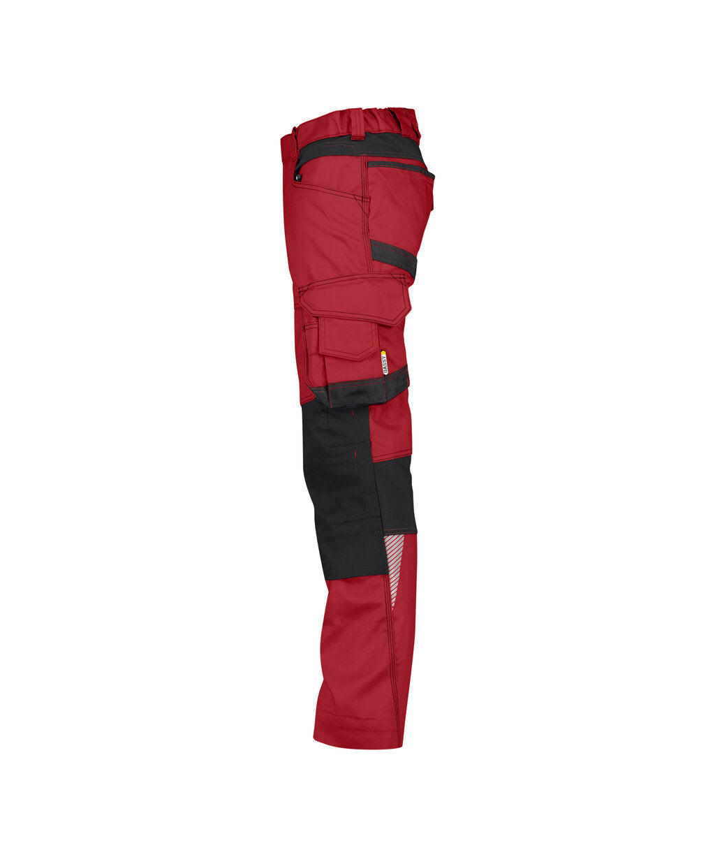 Werkbroek Dynax Dames - Rood/Zwart