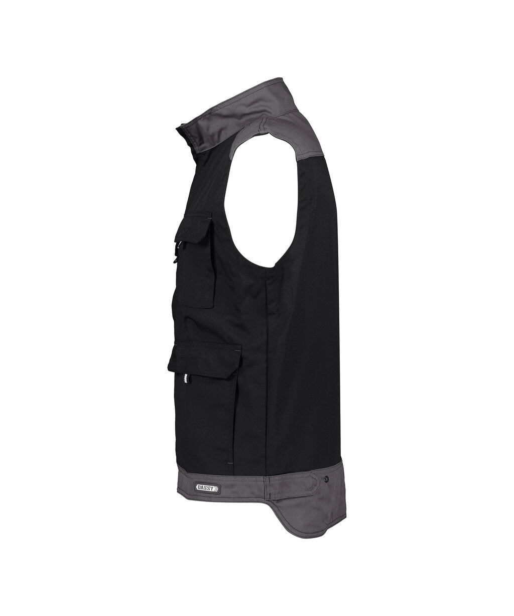 Bodywarmer Faro - Zwart/Cementgrijs