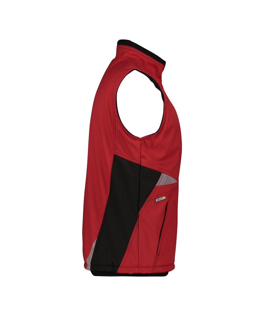 Softshell bodywarmer Fusion - Rood/Zwart