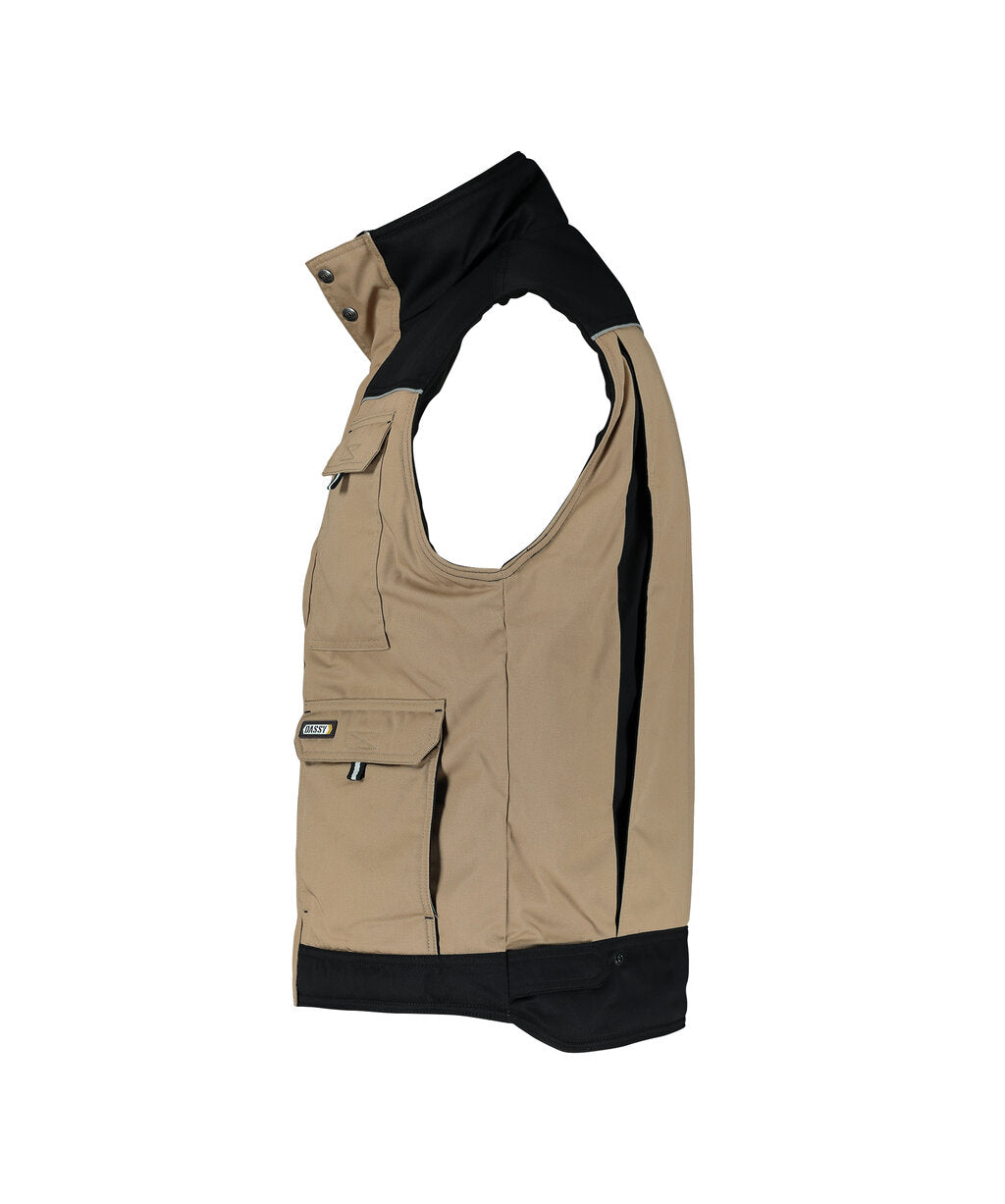 Bodywarmer Hulst - Beige/Zwart
