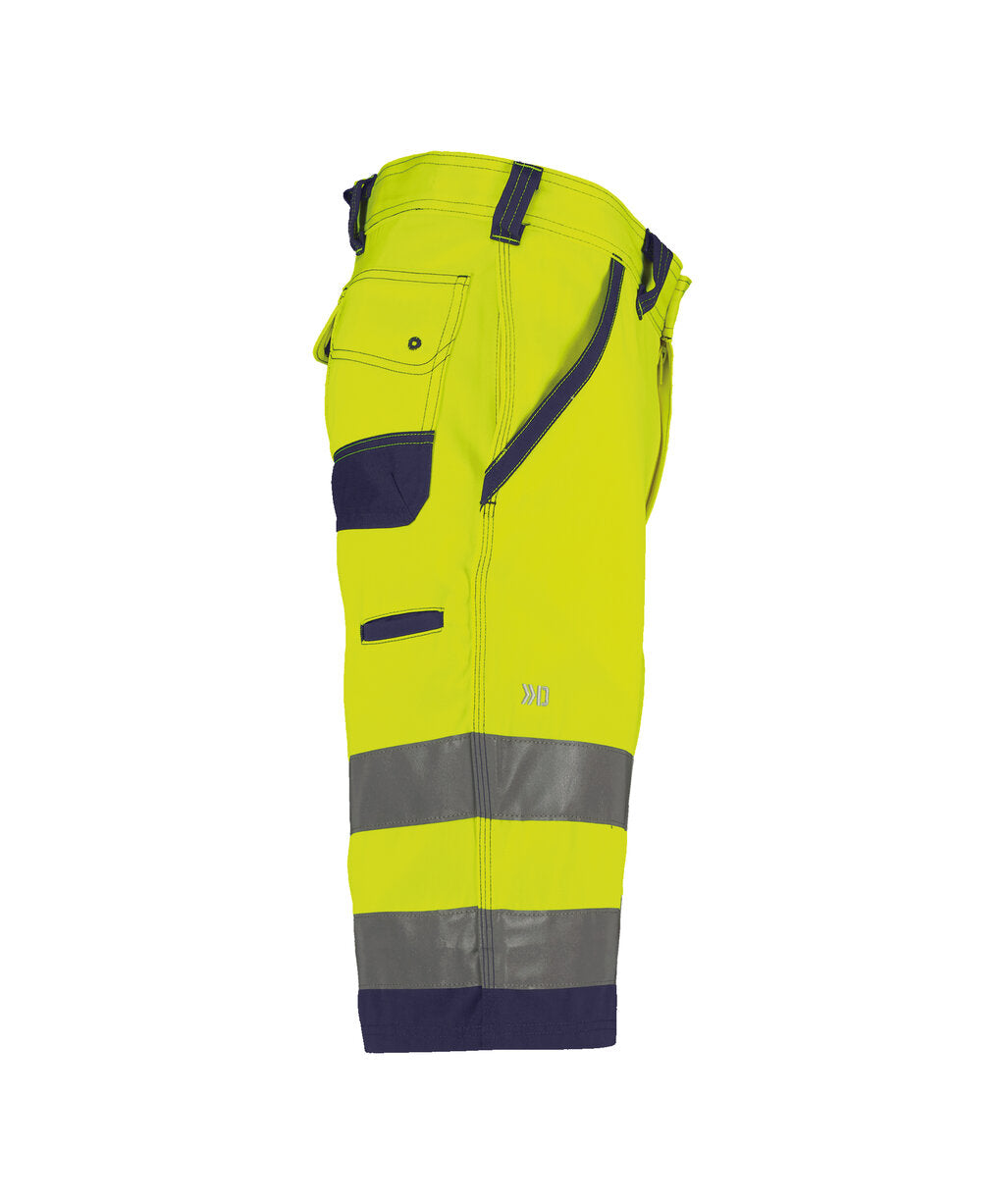 High-Visibility Short Lucca - Fluogeel/Marineblauw