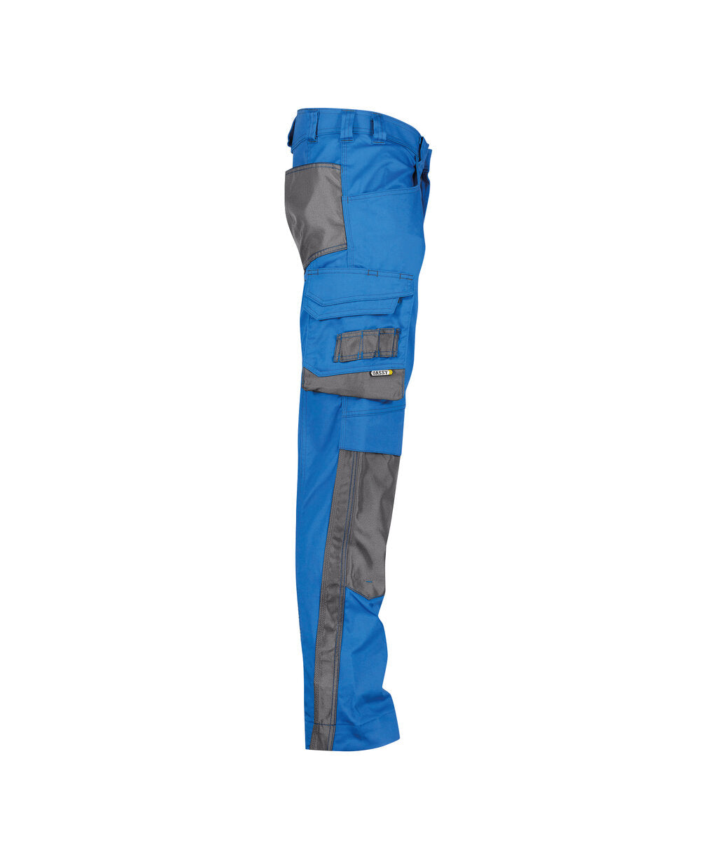 Werkbroek met kniezakken Nova - Azuurblauw/Antracietgrijs