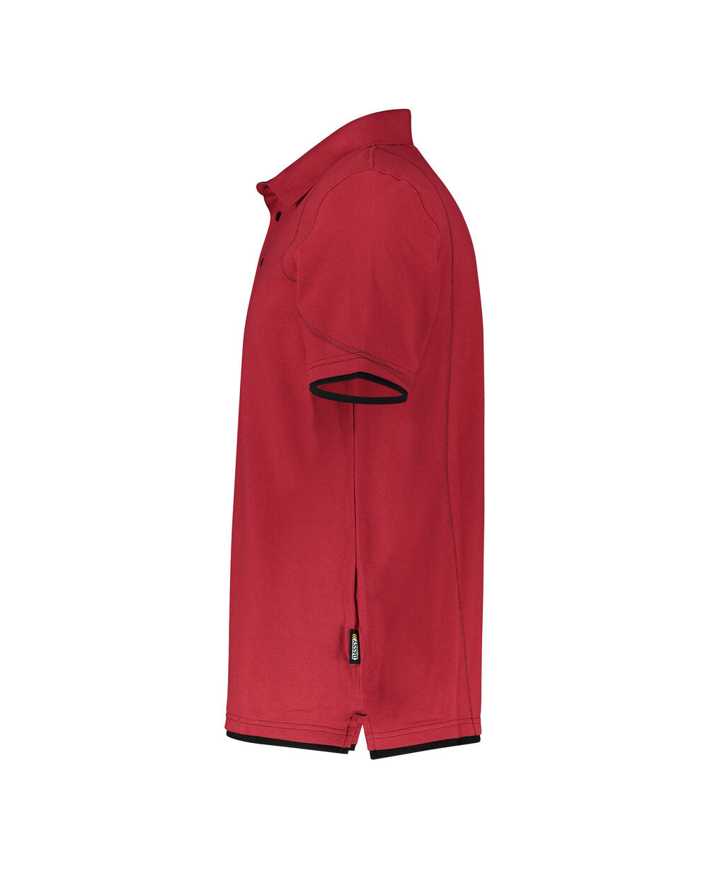 Poloshirt Orbital - Rood/Zwart