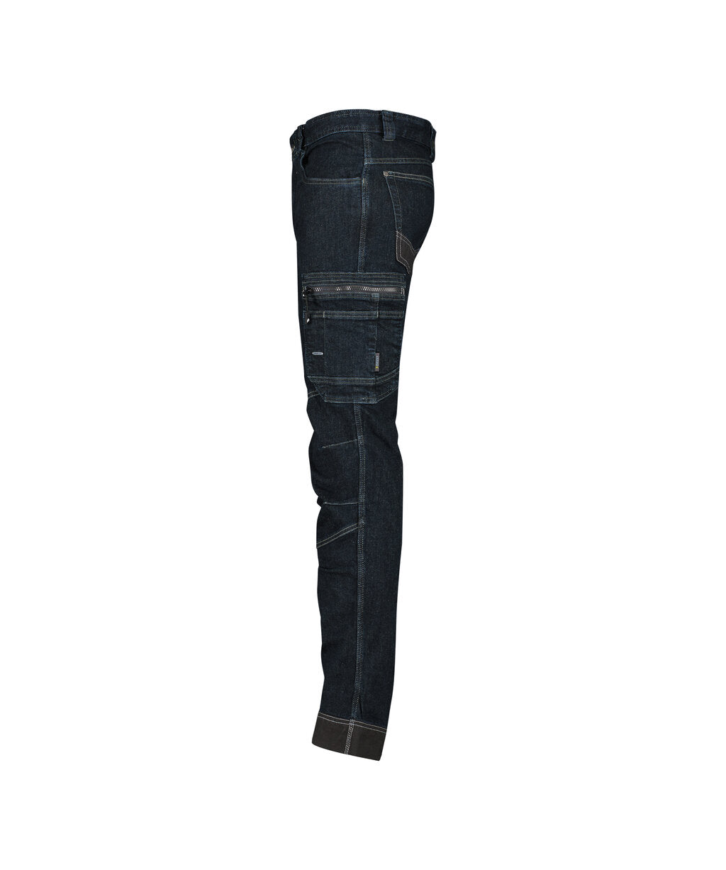 Werkjeans Osaka - Jeansblauw/Zwart