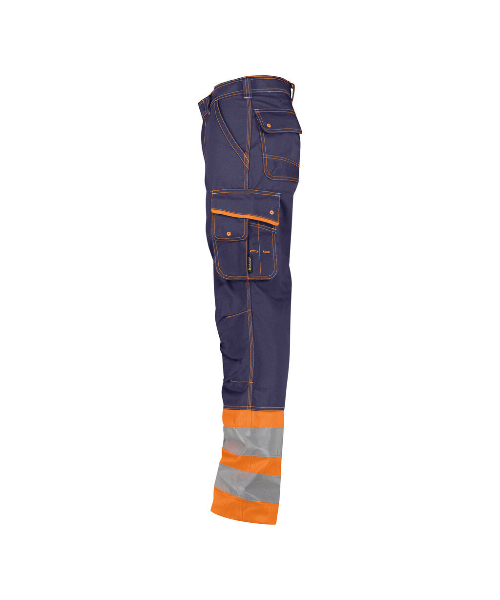 High-Visibility Werkbroek Phoenix - Marineblauw/Fluo-Oranje