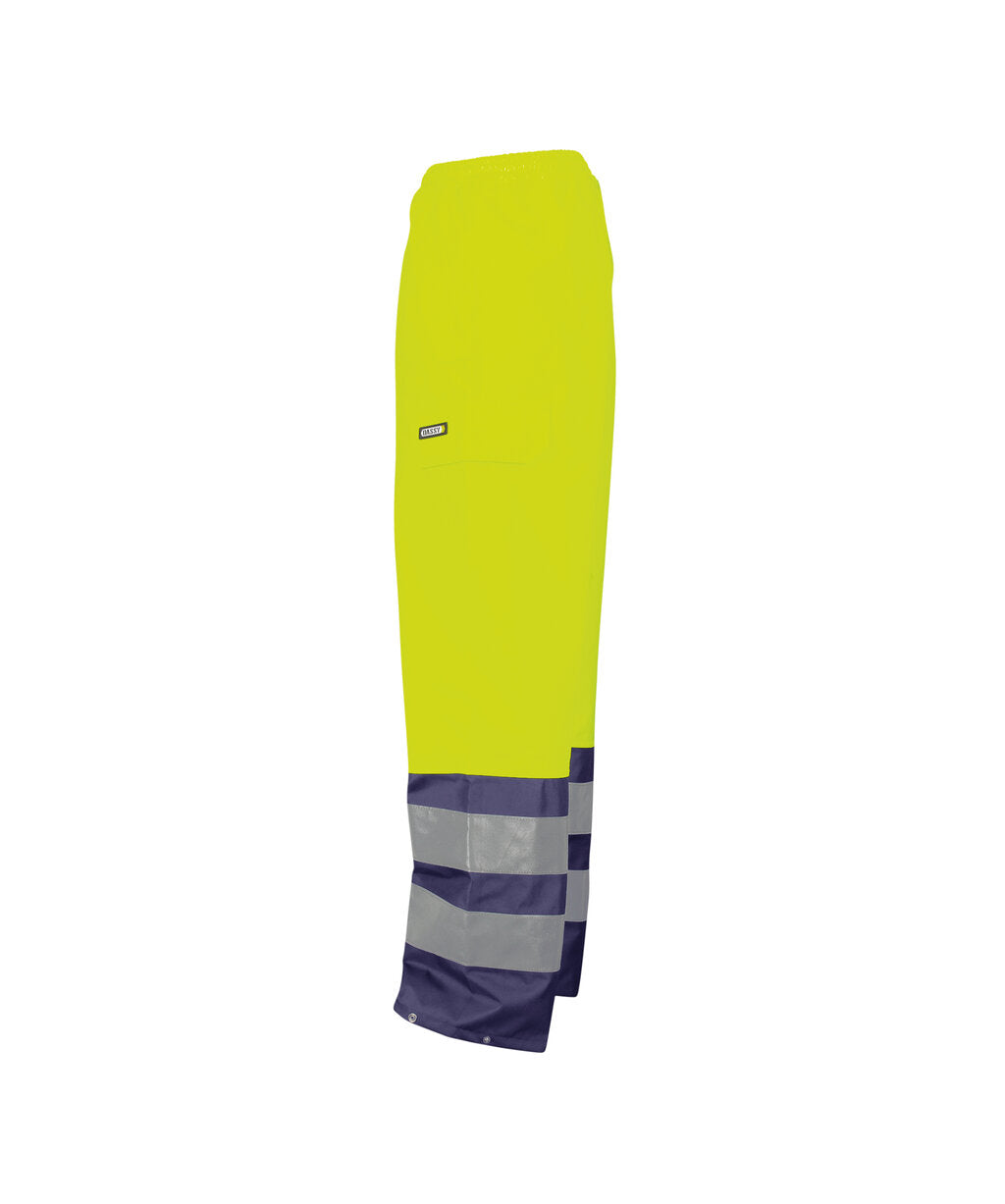 High-Visibility regenbroek Sola - Fluogeel/Marineblauw