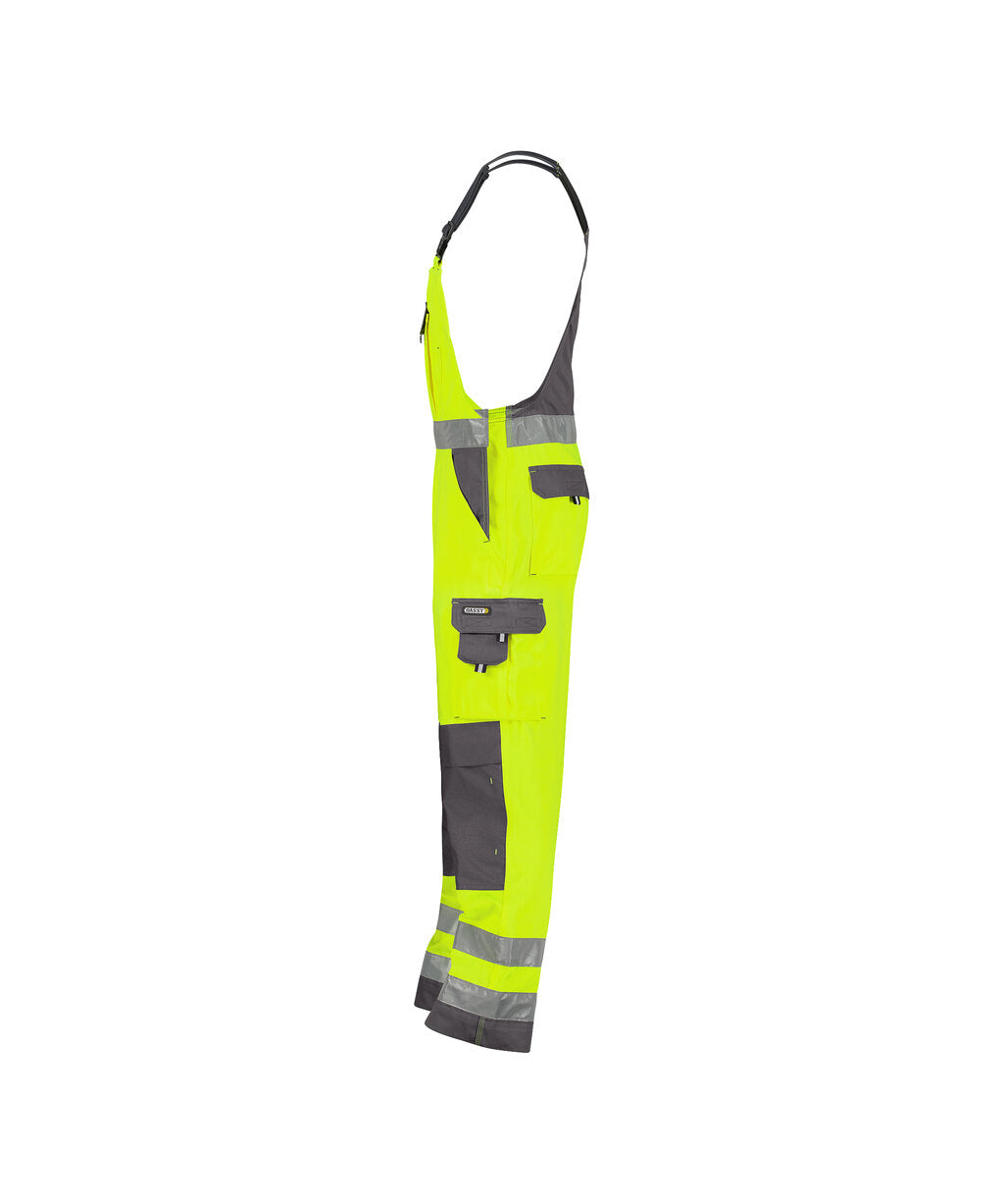 High-Visibility Bretelbroek Toulouse - Fluogeel/Cementgrijs