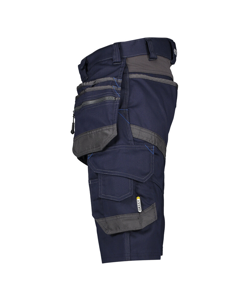 Holsterzakkenshort Trix - Nachtblauw/Antracietgrijs