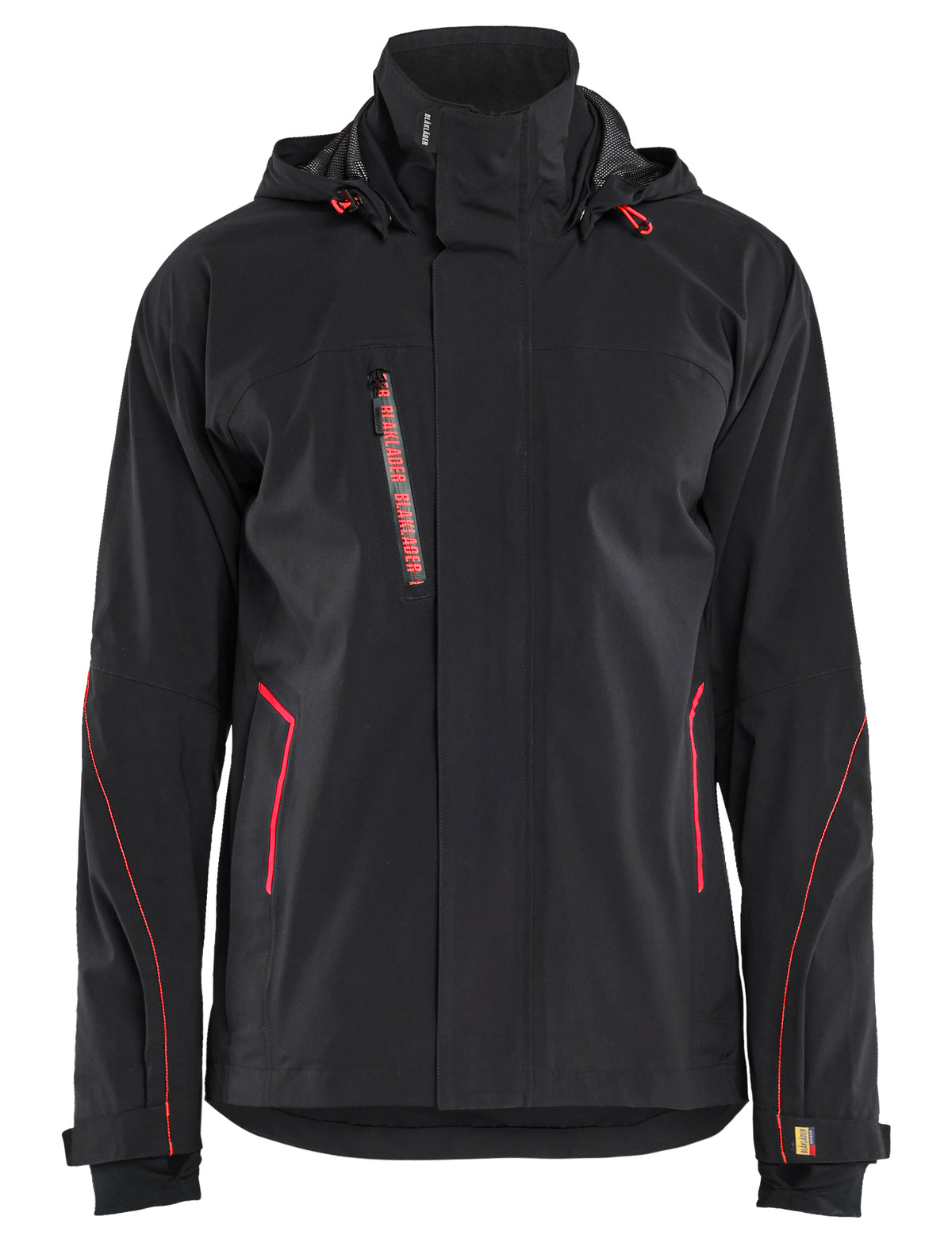 Shell Jack Stretch 4483 - Zwart/Rood