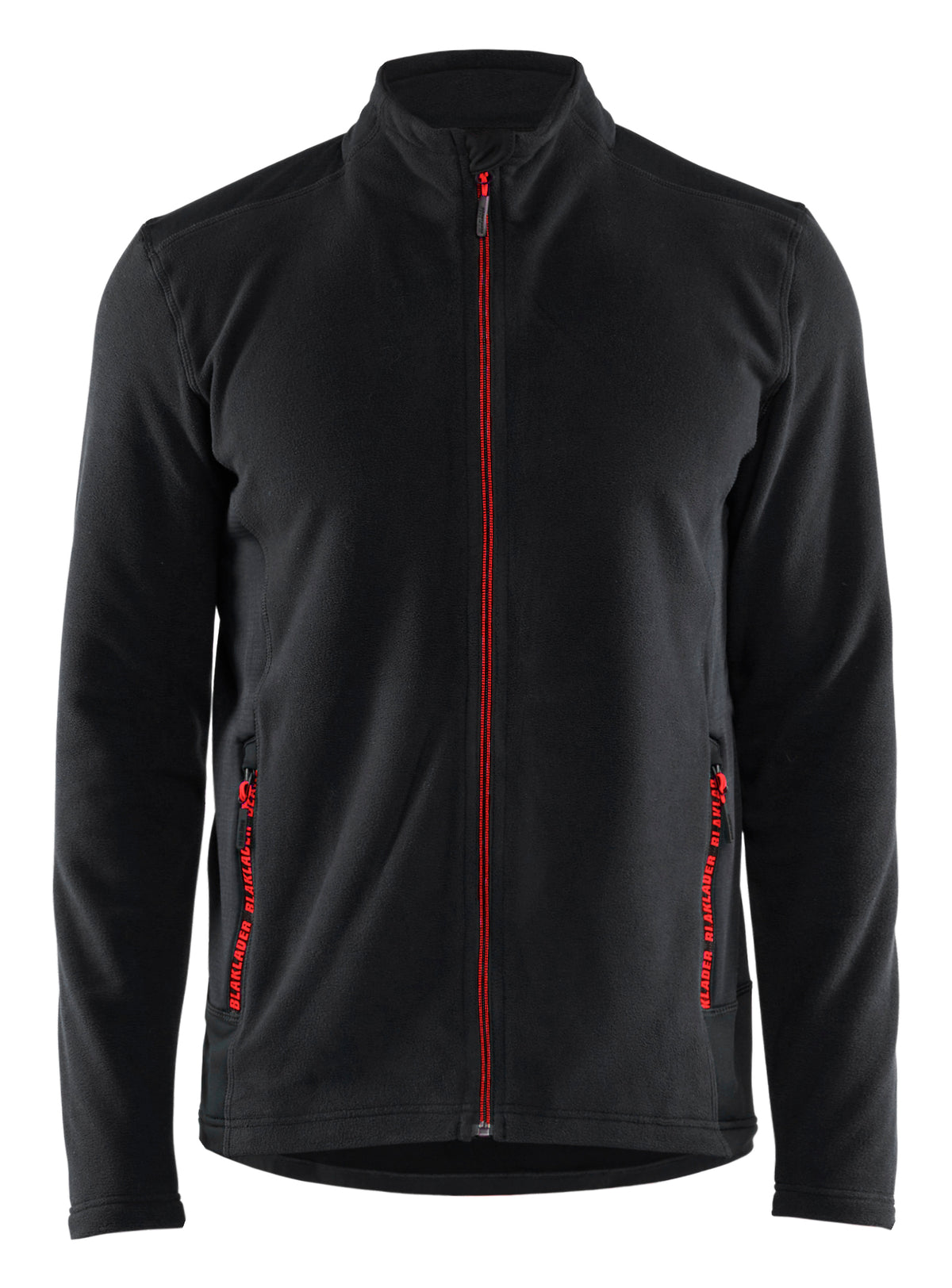 Microfleecevest 4765 - Zwart/Rood