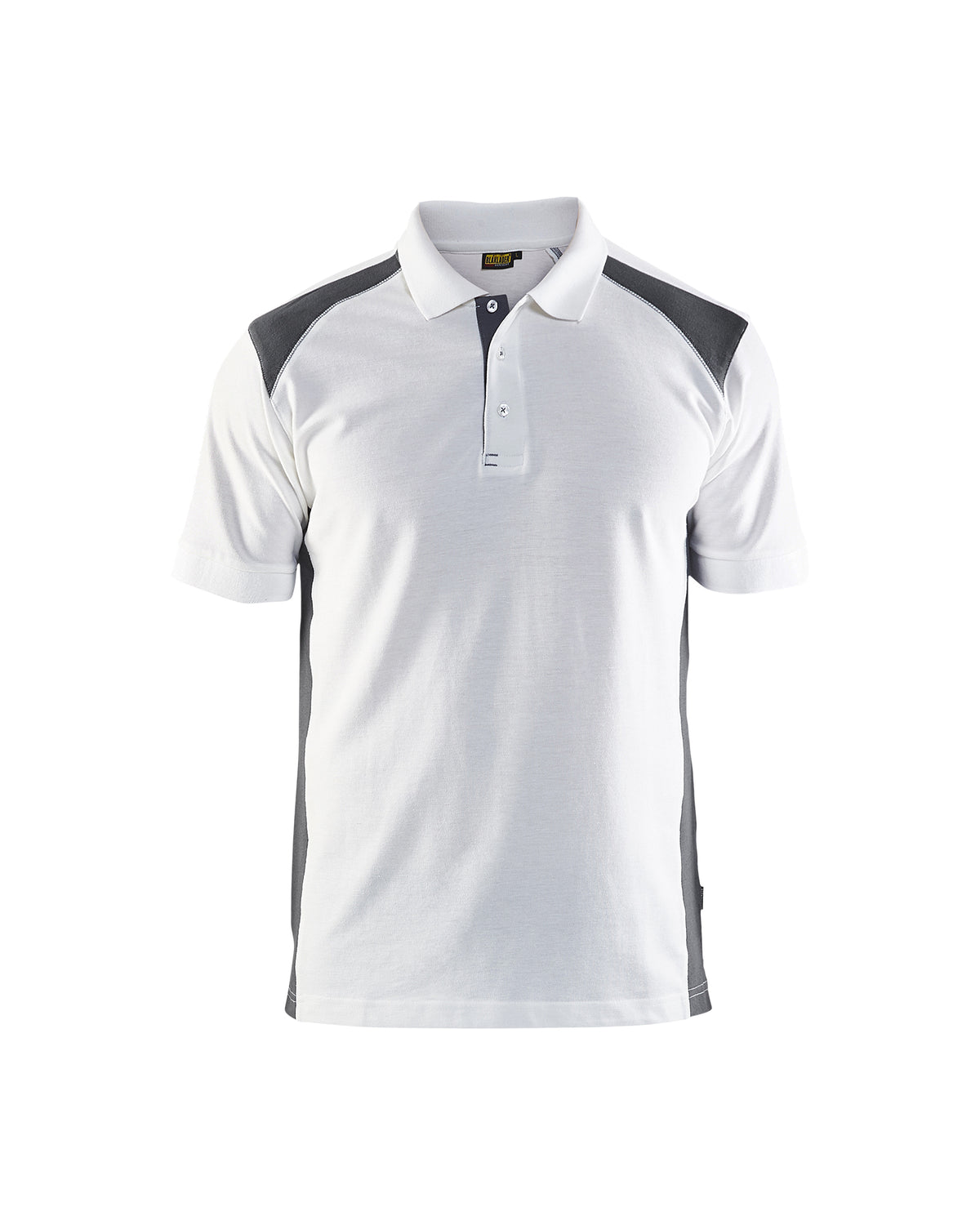 Poloshirt 3324 - Wit/Donkergrijs