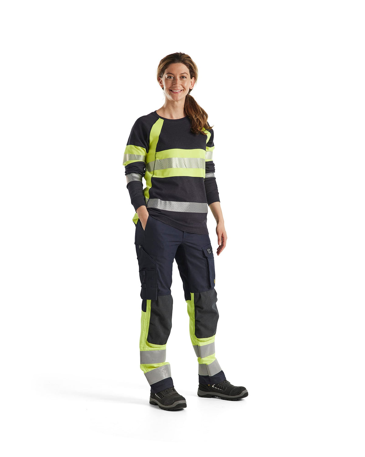 T-shirt Lange Mouwen Multinorm High-Visibility Dames 3494