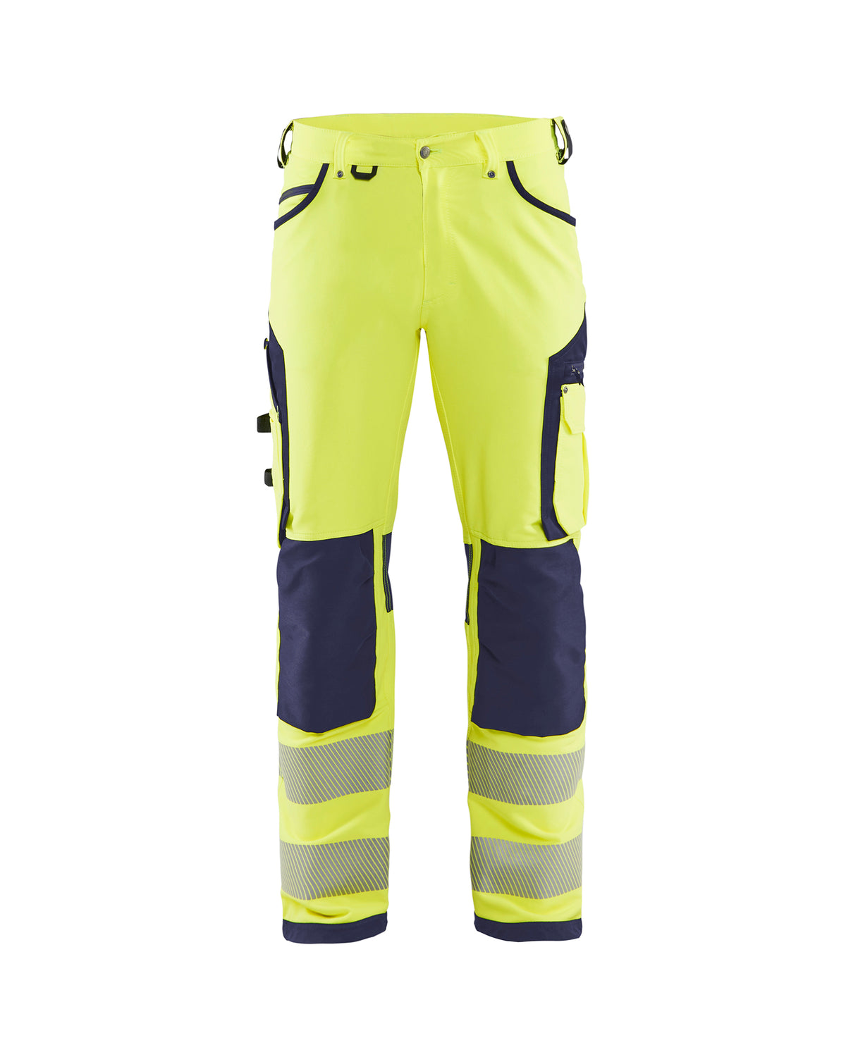 Werkbroek High-Visibility 1197 - High Vis Geel/Marineblauw