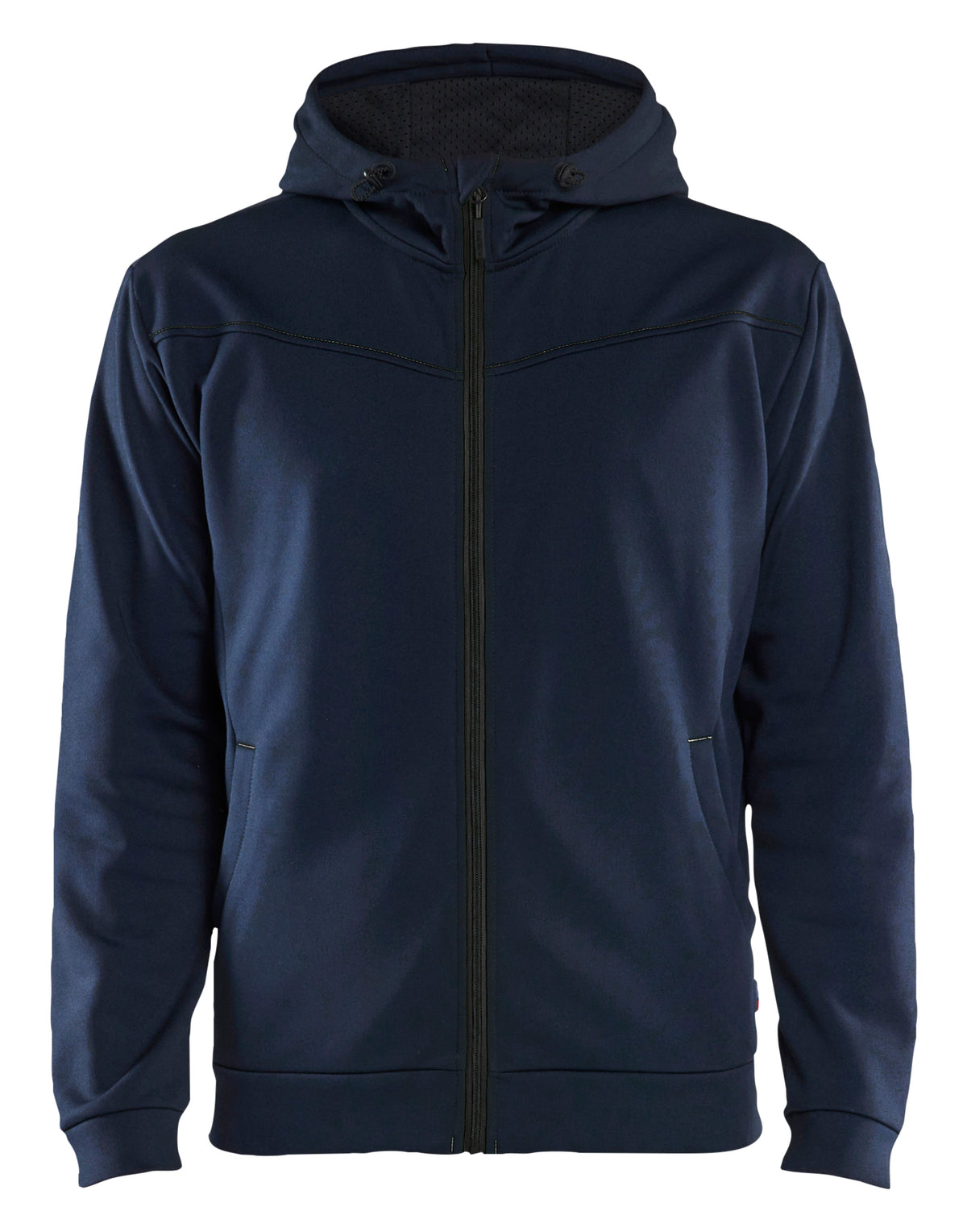 Hooded Sweatshirt met Rits 3363 - Donker marineblauw/Zwart