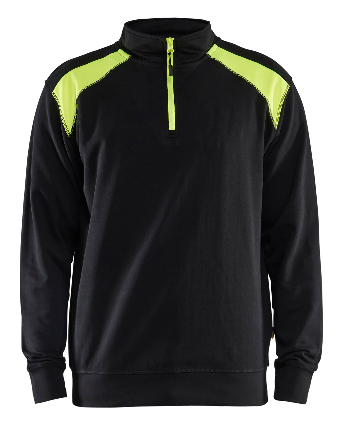 Sweatshirt 3353 - Zwart/High Vis Geel