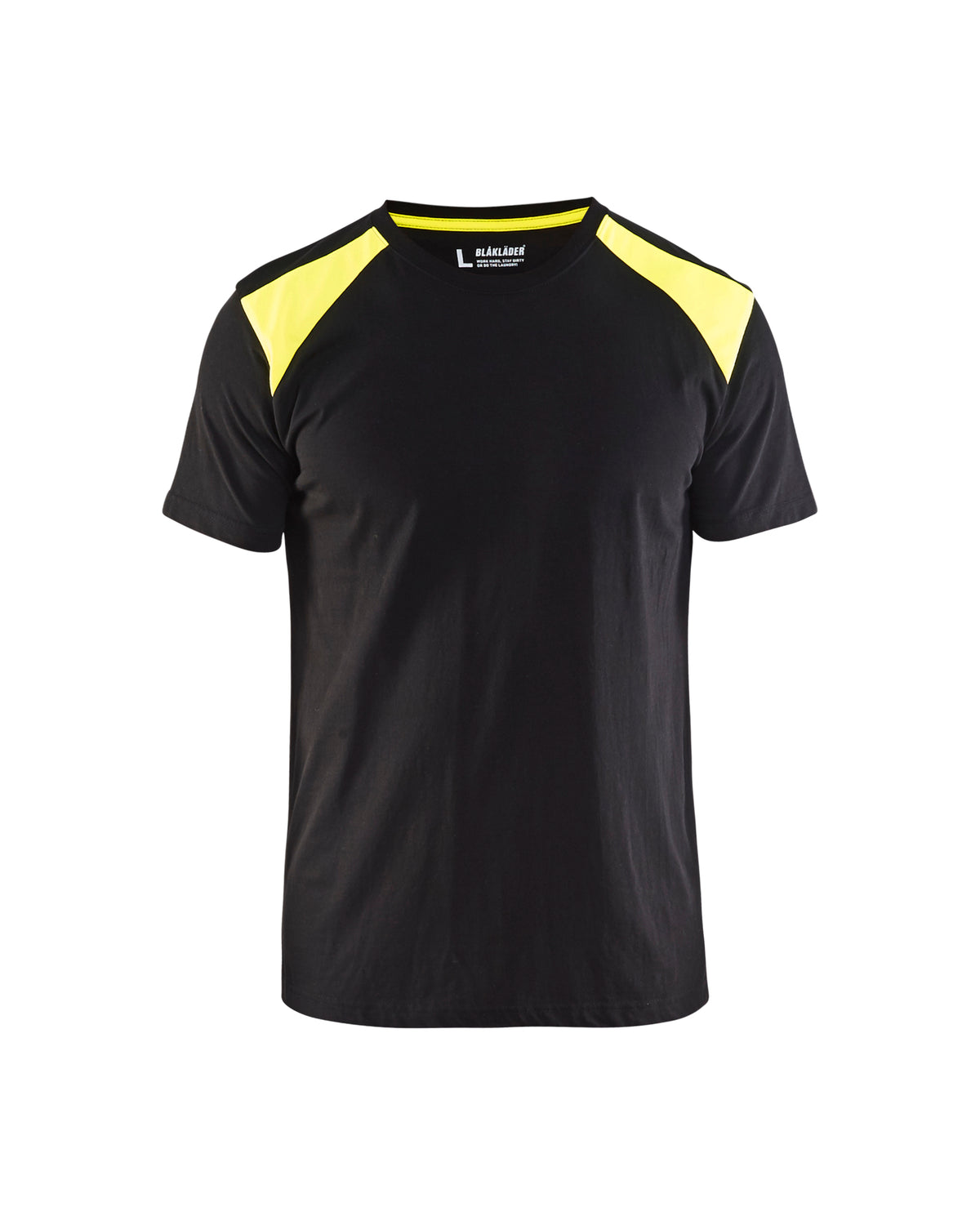 T-shirt Industrie 3379 - Zwart/High Vis Geel