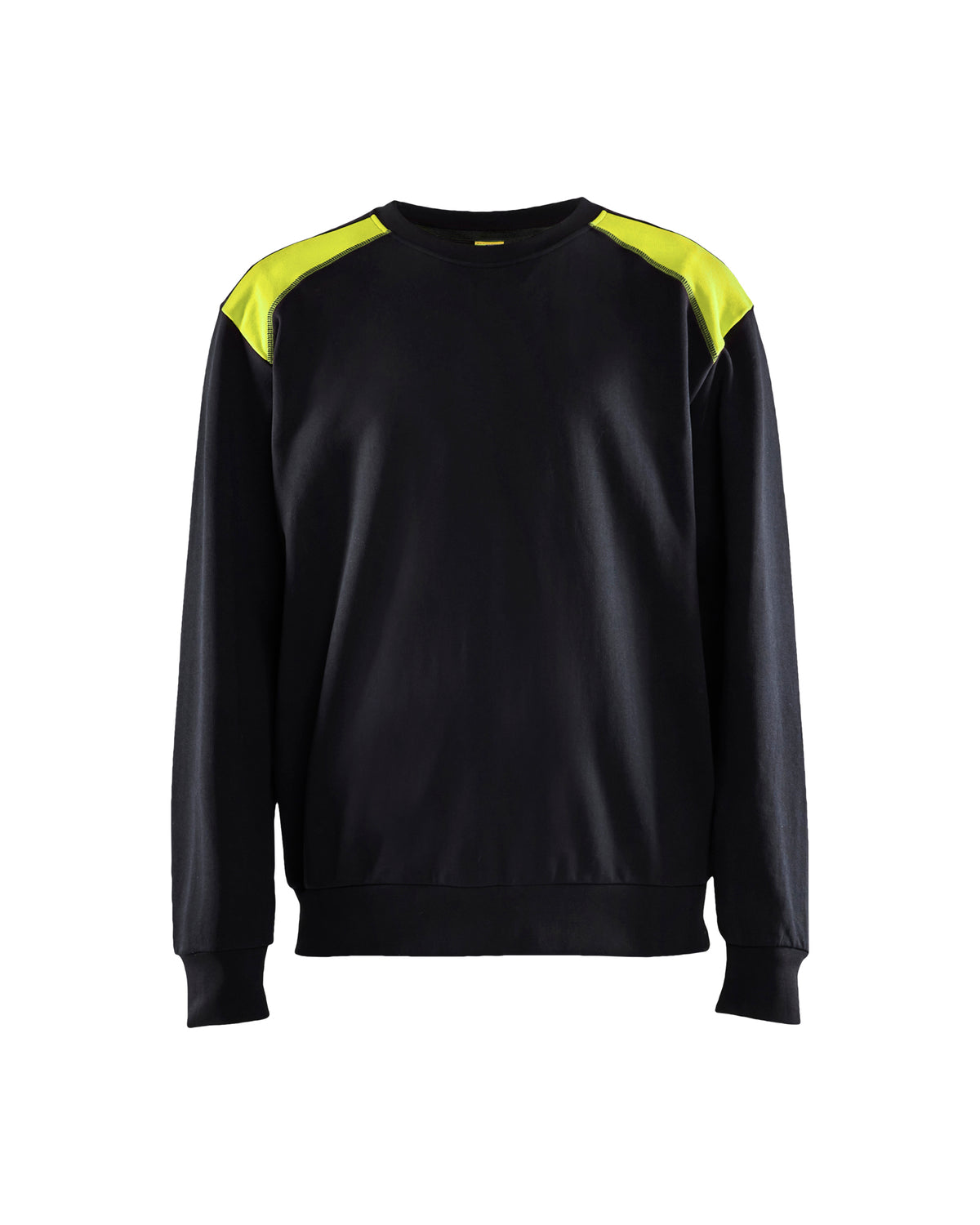 Sweatshirt 3580 - Zwart/High Vis Geel