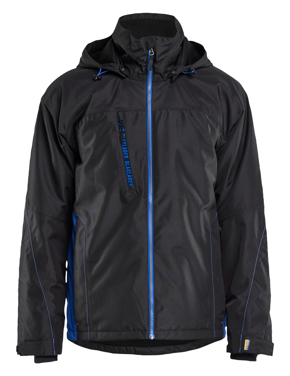 Lichtgewicht winterjas 4890 - zwart/korenblauw