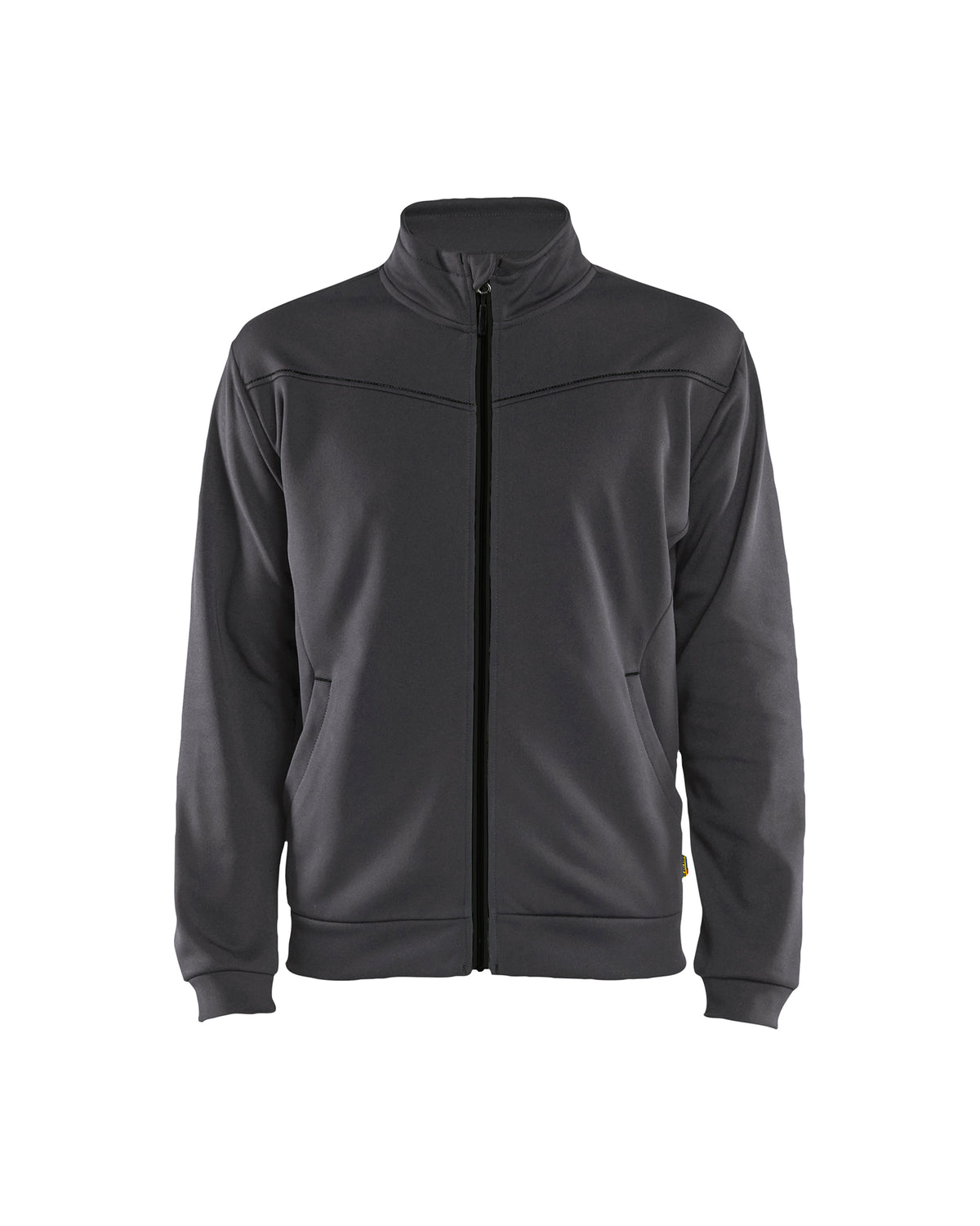 Sweatshirt met rits 3362 - Medium grijs/Zwart