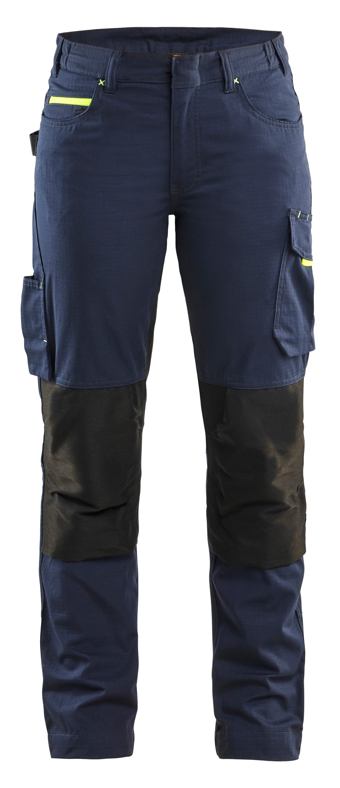 Service Werkbroek Stretch Dames 7195 - Donker marineblauw/High Vis Geel