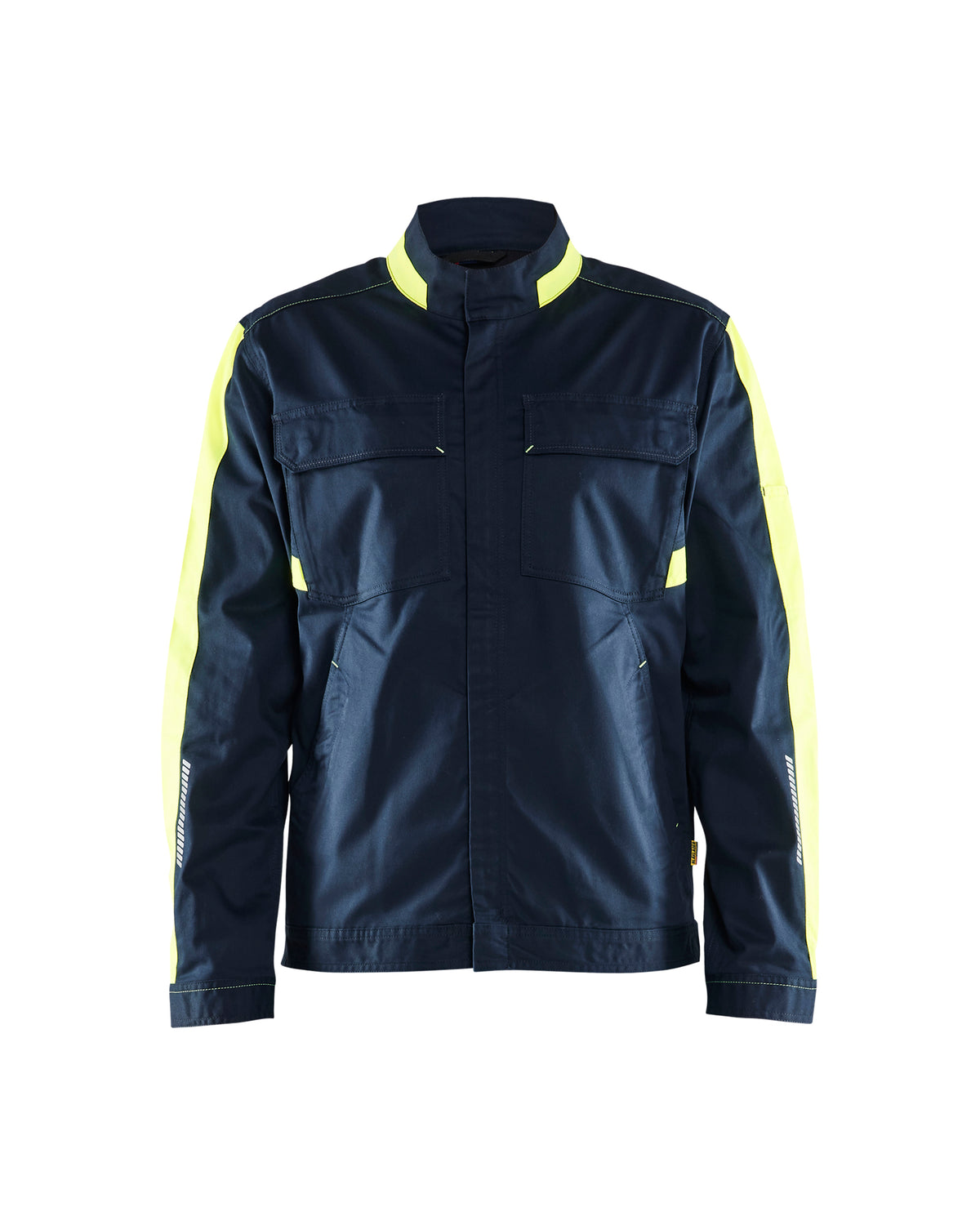 Industriejack Industrie 4444 - Donker marineblauw/High Vis Geel