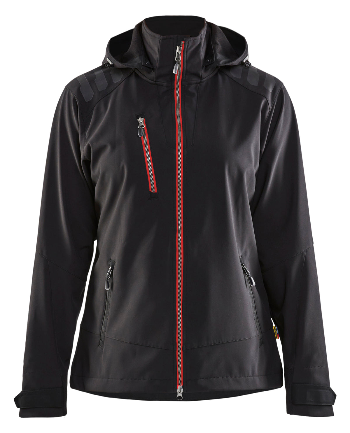 Softshell jack Dames 4719 - Zwart/Rood
