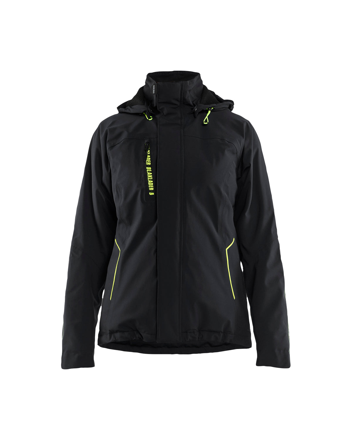 Winterjas Dames 4408 - Zwart/High Vis Geel