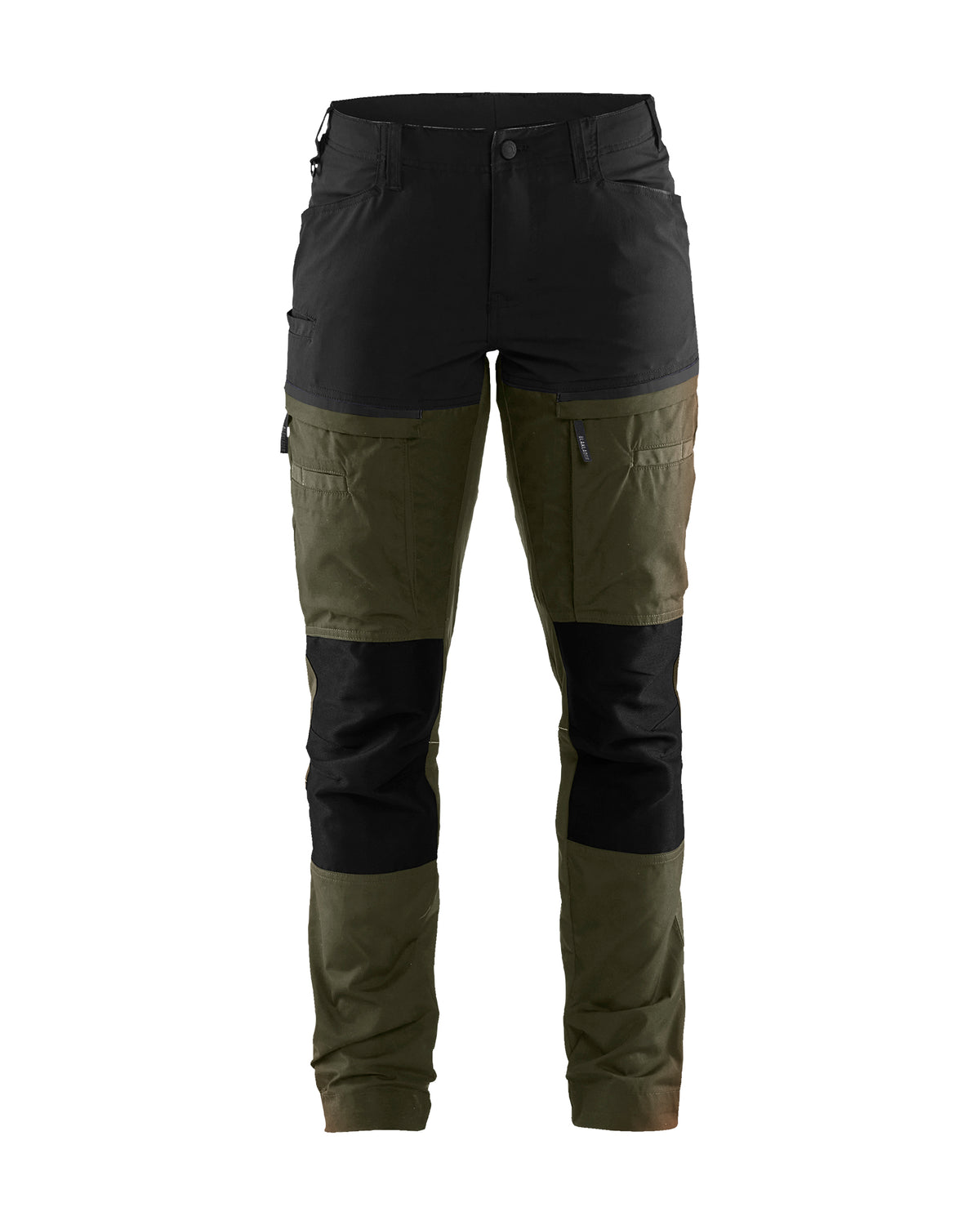 Service Werkbroek Stretch Dames 7166 - Donker herfstgroen/Zwart