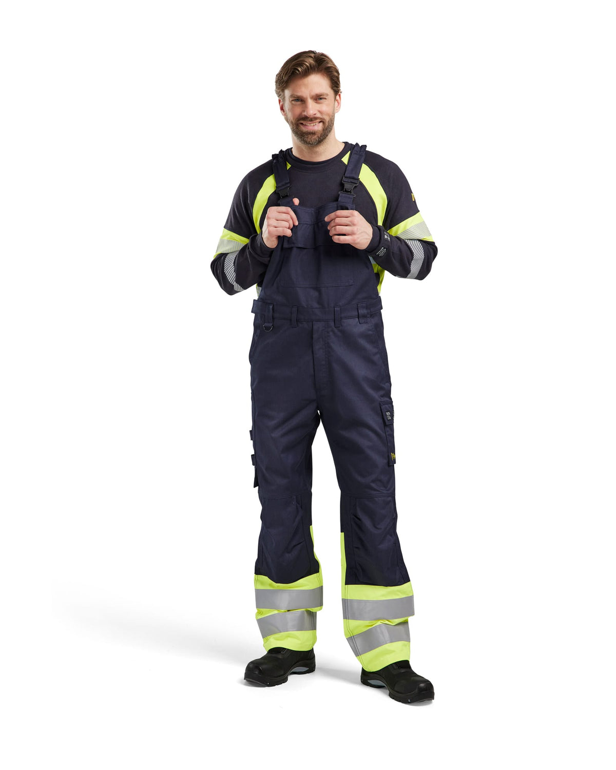 Vlamvertragend High-Visibility bretelbroek 2605
