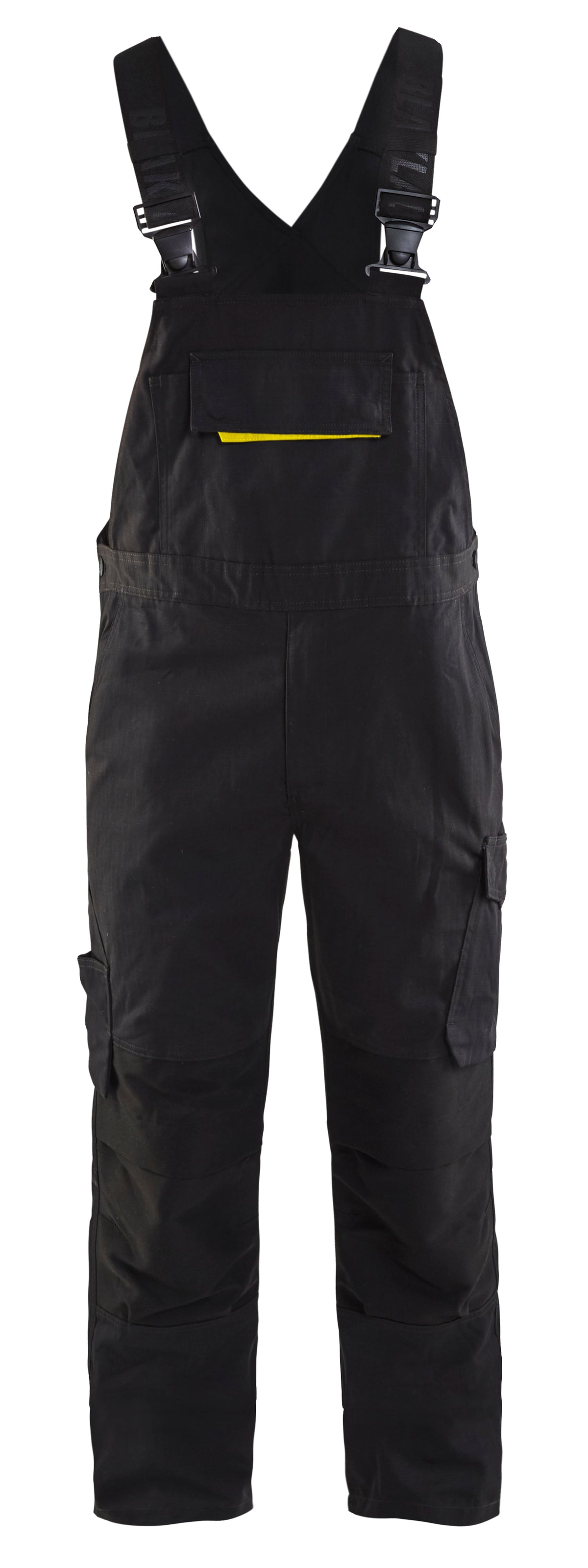 Bretelbroek 2695 - Zwart/High Vis Geel