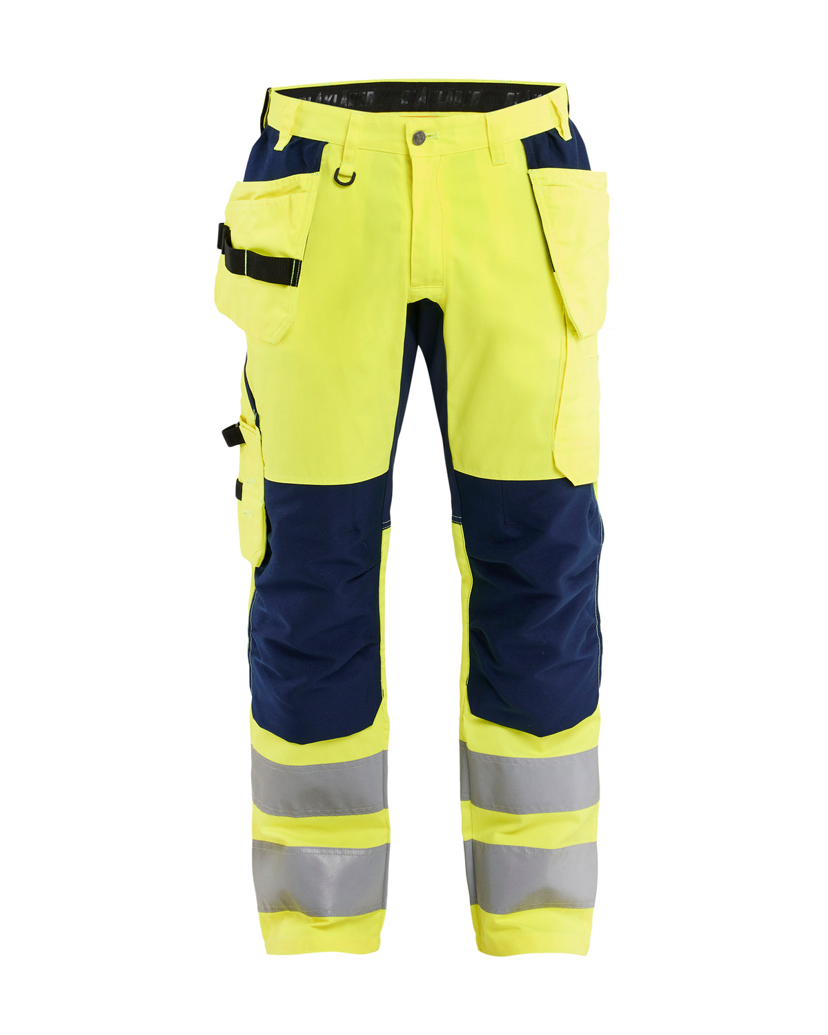 Werkbroek High-Visibility 1552 - High Vis Geel/Marineblauw