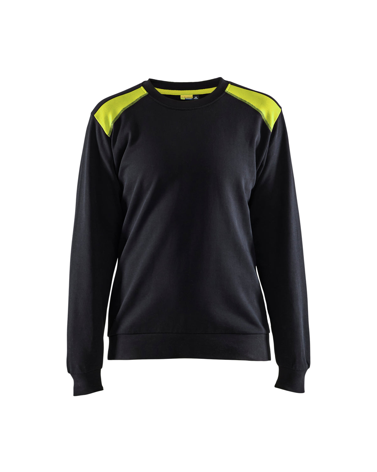 Sweatshirt Dames 3408 - Zwart/High Vis Geel