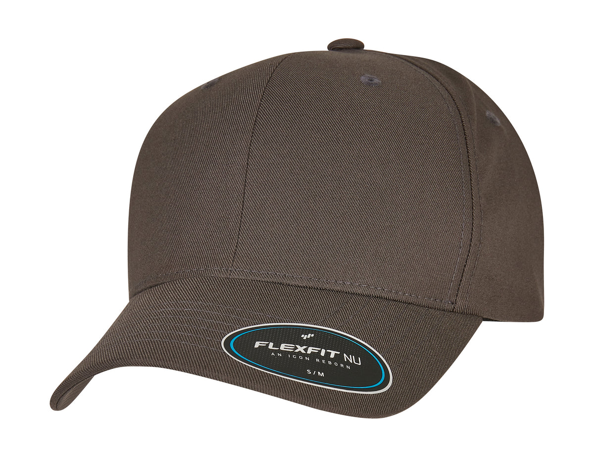 Flexfit cap 6100NU donkergrijs voorkant