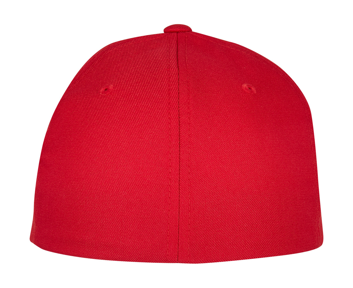 Flexfit cap 6100NU rood achterkant
