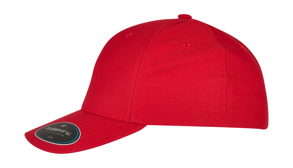 Flexfit cap 6100NU rood linkerzijkant